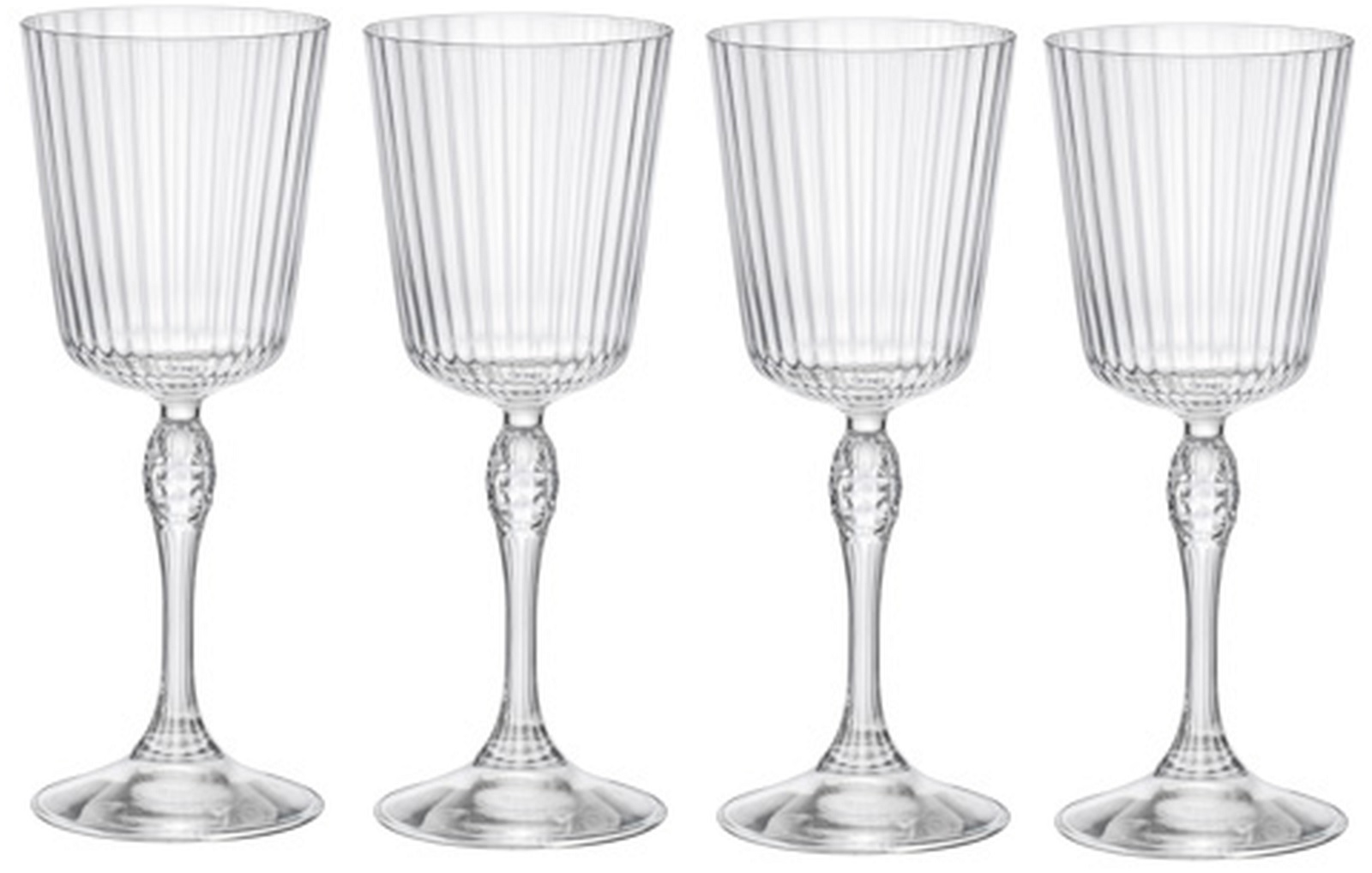 Bormioli Cocktailglazen America's 20's 240 ml - 4 Stuks Bormioli Cocktailglazen America's 20's 240 ml - 4 Stuks