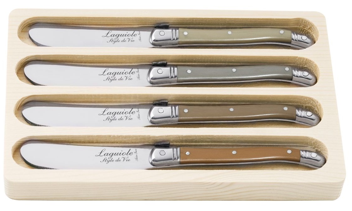Laguiole Style de Vie Botermessen Treasure 4 Stuks Laguiole Style de Vie Botermessen Treasure 4 Stuks