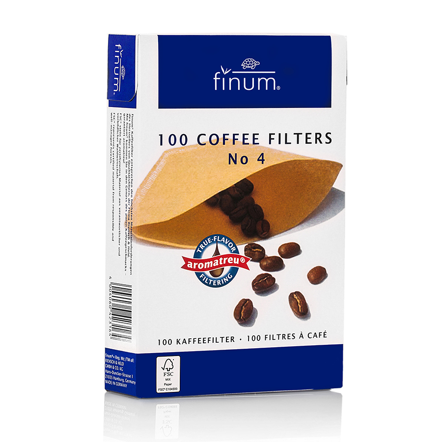 Finum Koffiefilter Maat 4 - 100 Stuks Finum Koffiefilter Maat 4 - 100 Stuks