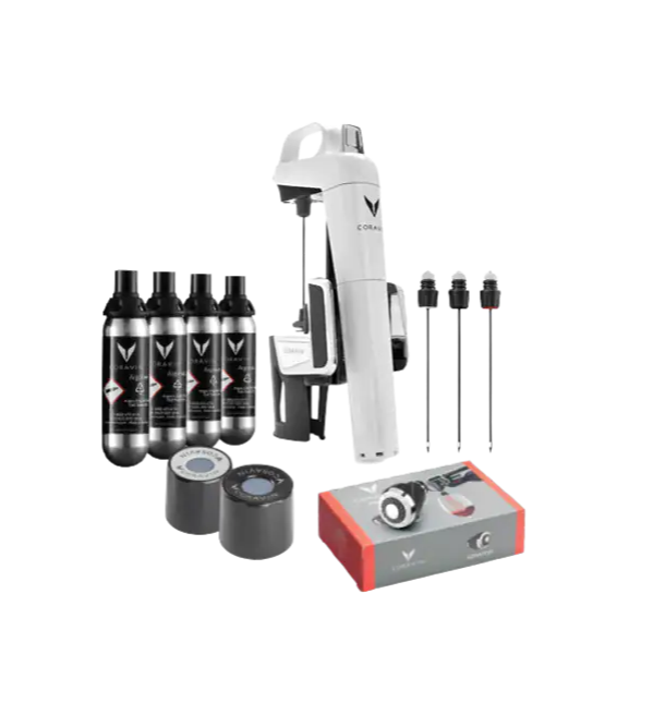 Coravin Wijnsysteem Giftset Model Two Elite - Glossy White Coravin Wijnsysteem Giftset Model Two Elite - Glossy White