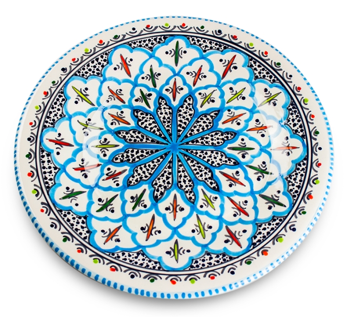 Dishes Deco Dinerbord Turquoise Blue Fine O 28 dishes deco kopen in de aanbieding