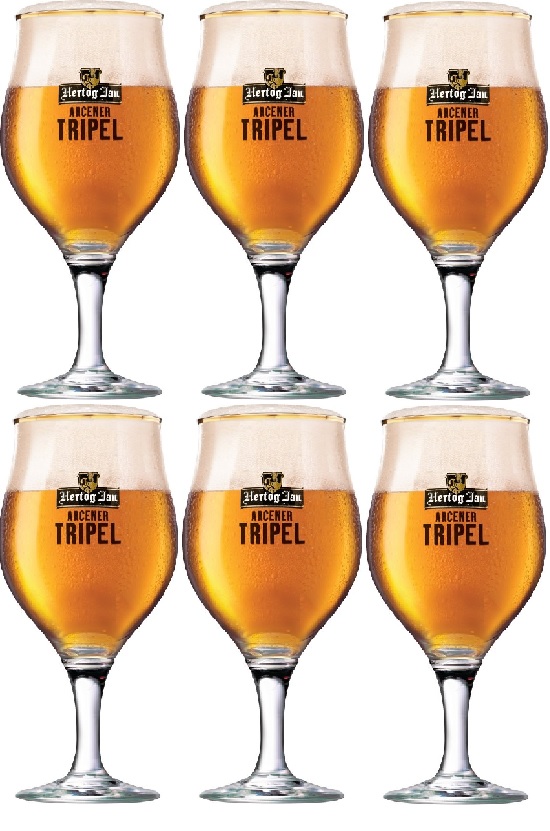 Hertog Jan Tripel Glazen 25 cl - 6 stuks Hertog Jan Tripel Glazen 25 cl - 6 stuks