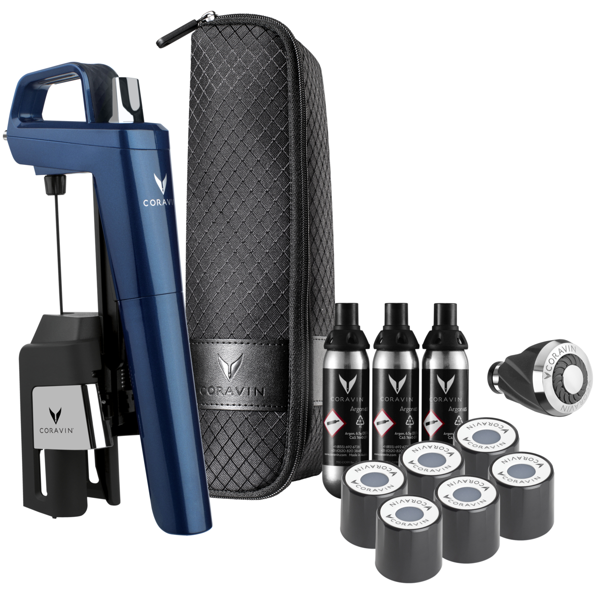 Coravin Wijnsysteem Model 6+ Midnight Blue Limited Edition 2021 Coravin Wijnsysteem Model 6+ Midnight Blue Limited Edition 2021