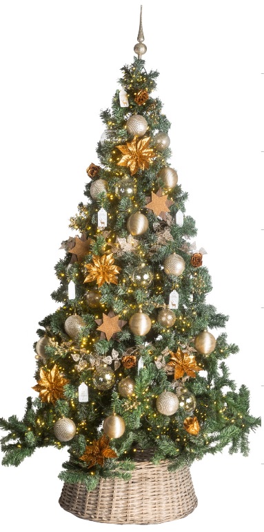 Cosy Home Kerstboom Met Decoratie Goud 180 cosy home kopen in de aanbieding