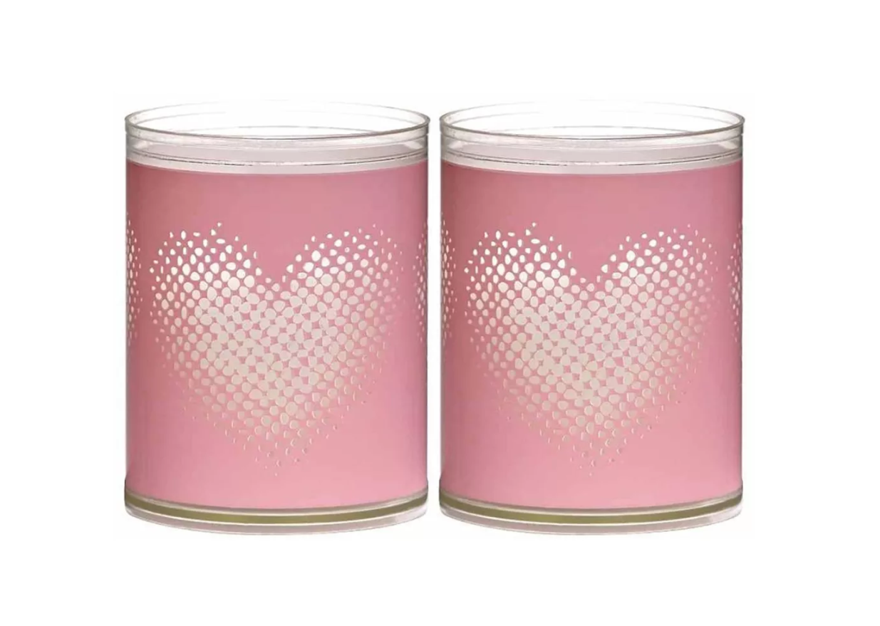 Bolsius Kaarsen Sparkle Light Hart Roze 2 Stuks bolsius kopen in de aanbieding