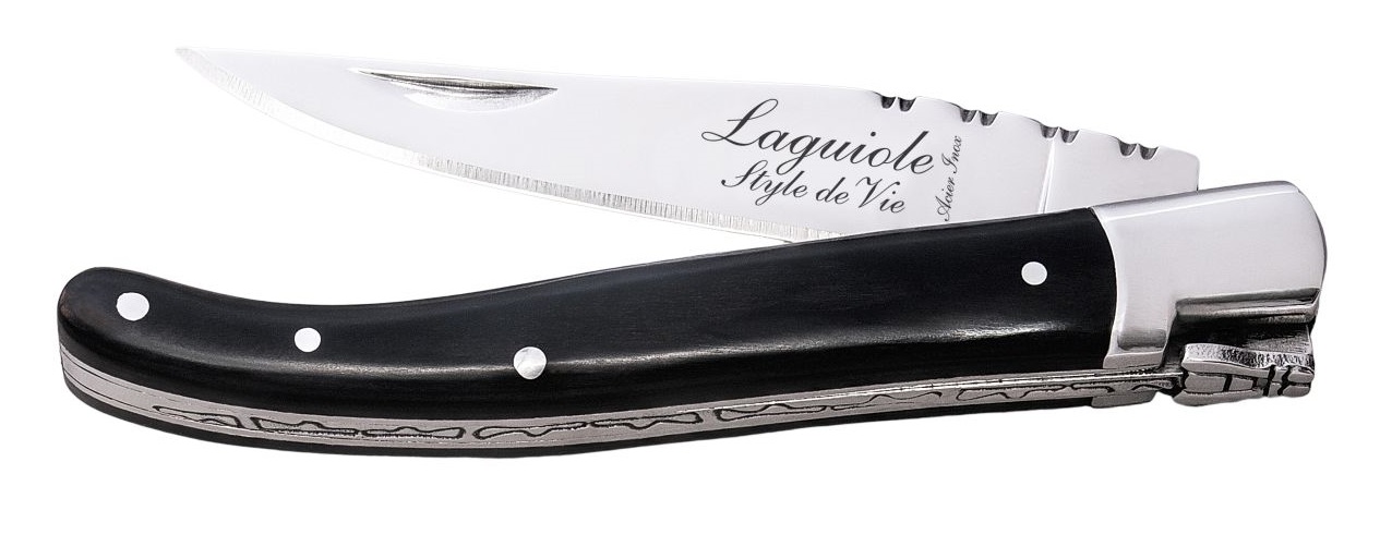 Laguiole Style de Vie Zakmes Zwart Ebbenhout Laguiole Style de Vie Zakmes Zwart Ebbenhout