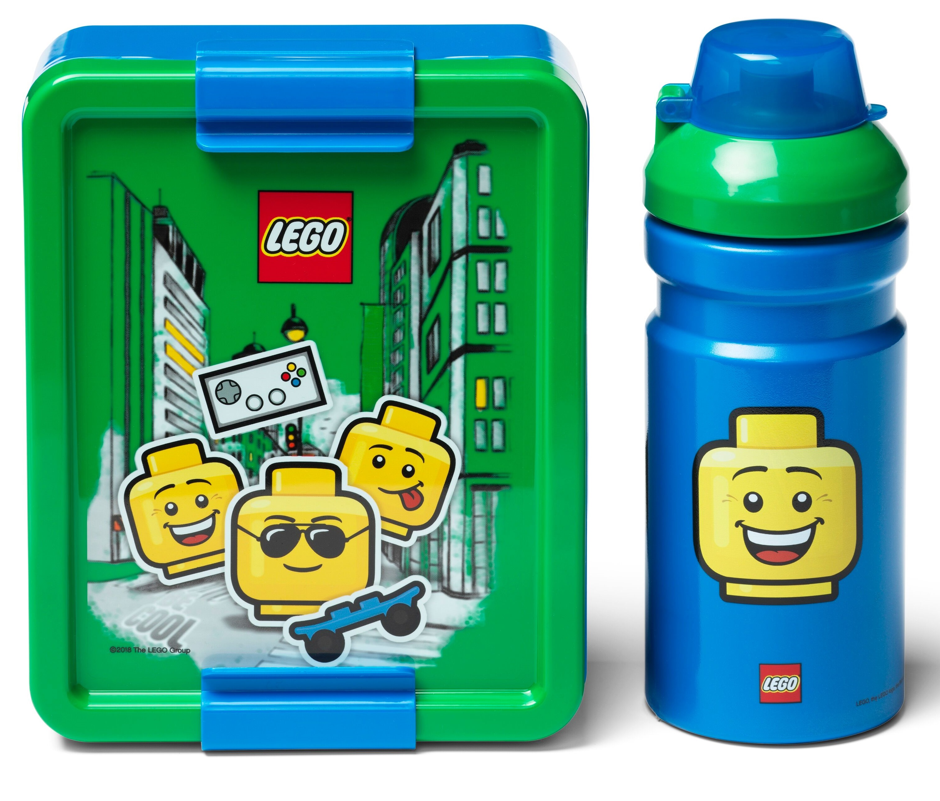 LEGO® Lunchset Boy Groen/ Blauw LEGO® Lunchset Boy Groen/ Blauw