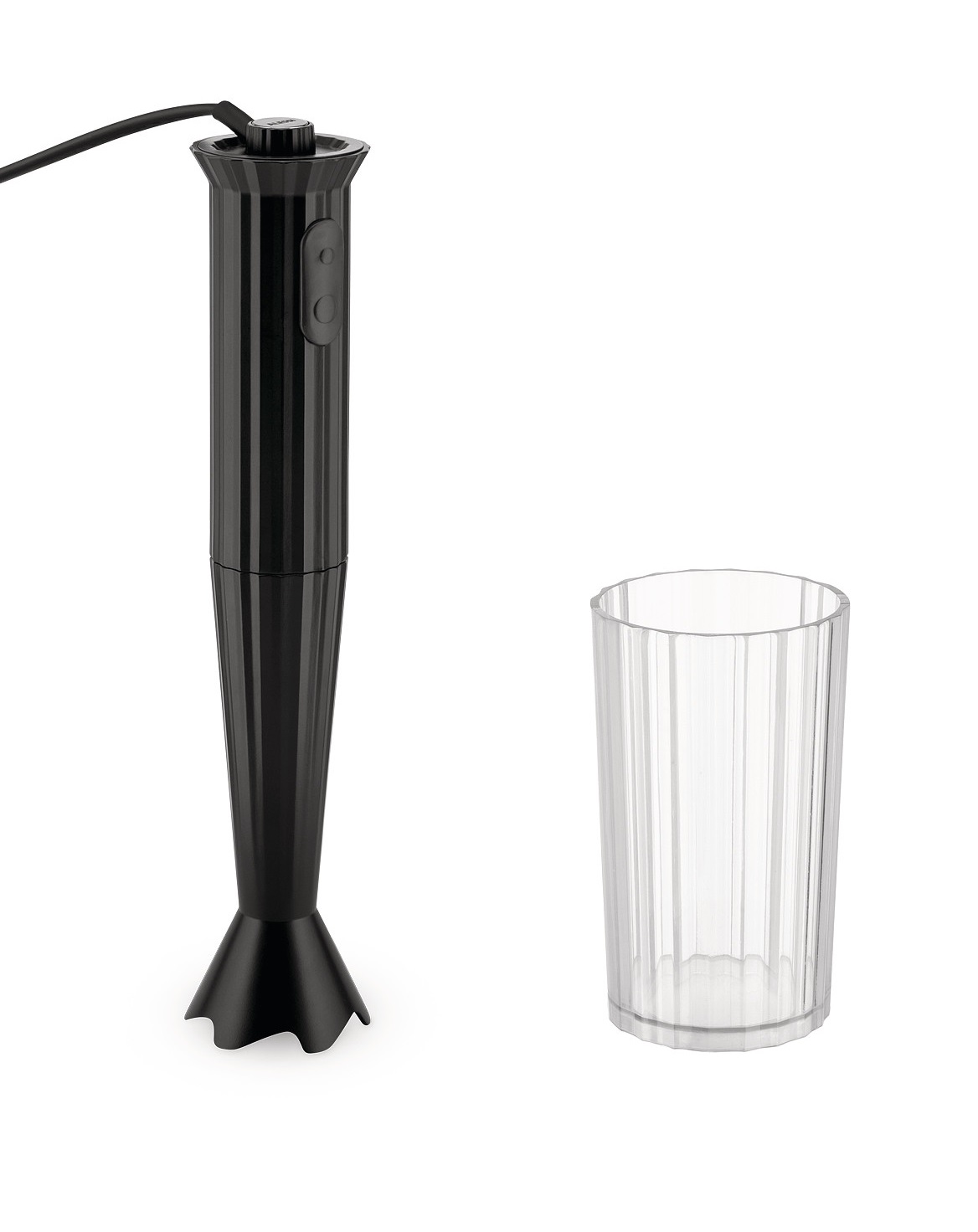 Alessi Staafmixer Plissé Zwart - Basis Alessi Staafmixer Plissé Zwart - Basis