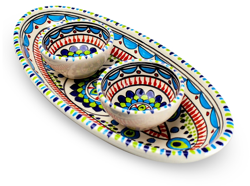 Dishes Deco Ovalen Pavo Set 3 Delig dishes deco kopen in de aanbieding