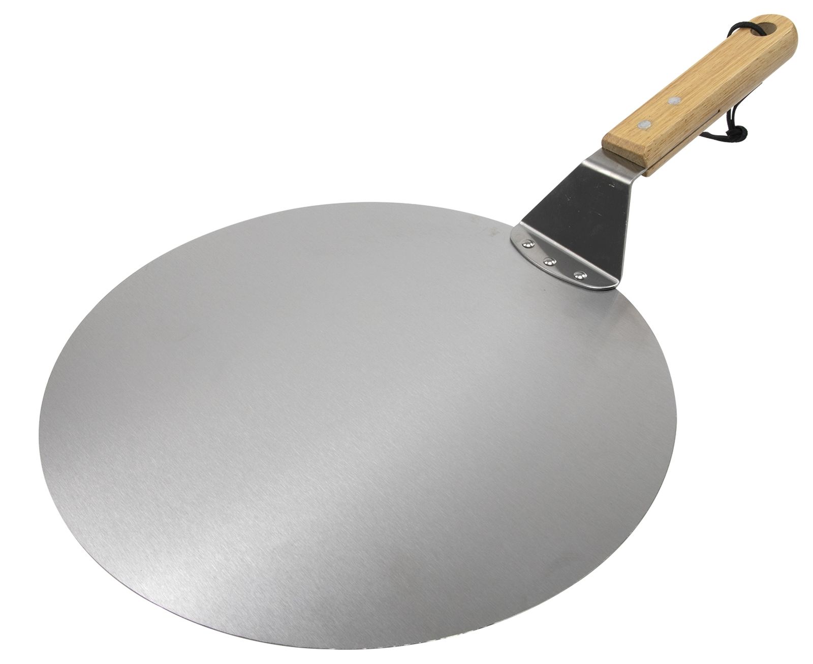 Pizzaschep RVS Houten Greep ø 30 CM Pizzaschep RVS Houten Greep ø 30 CM
