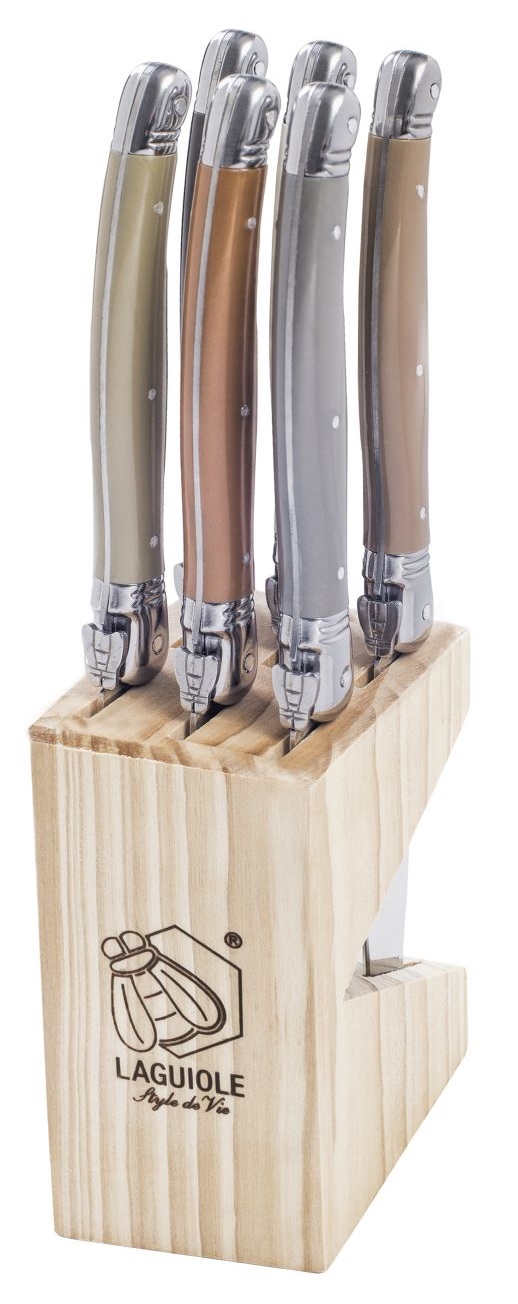 Laguiole Style De Vie Steakmessen Premium Line Treasure 6 Stuks laguiole style de vie kopen in de aanbieding