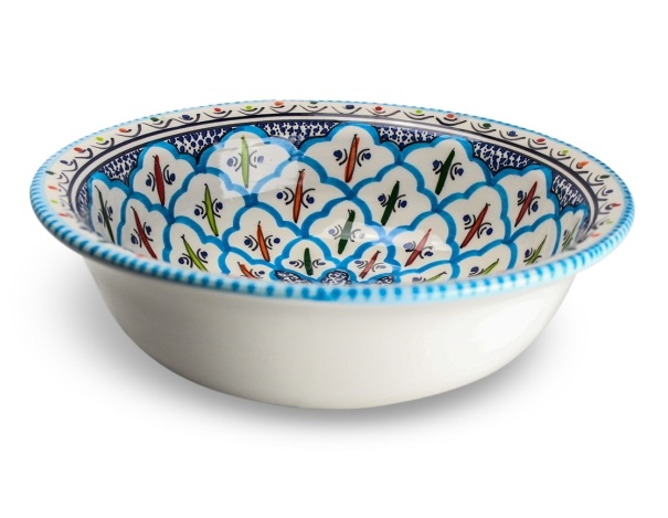 Dishes Deco Saladeschaal Turquoise Blue Fine O 25 dishes deco kopen in de aanbieding