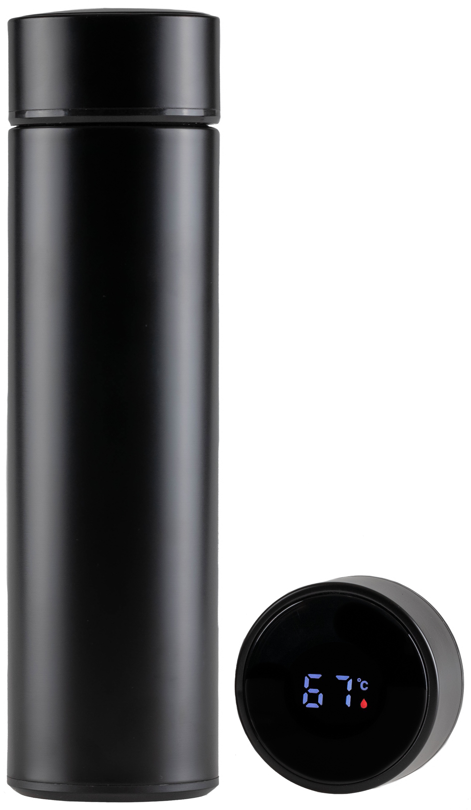 Sareva Thermosfles Met Temperatuurdisplay Zwart 500 ml Sareva Thermosfles Met Temperatuurdisplay Zwart 500 ml