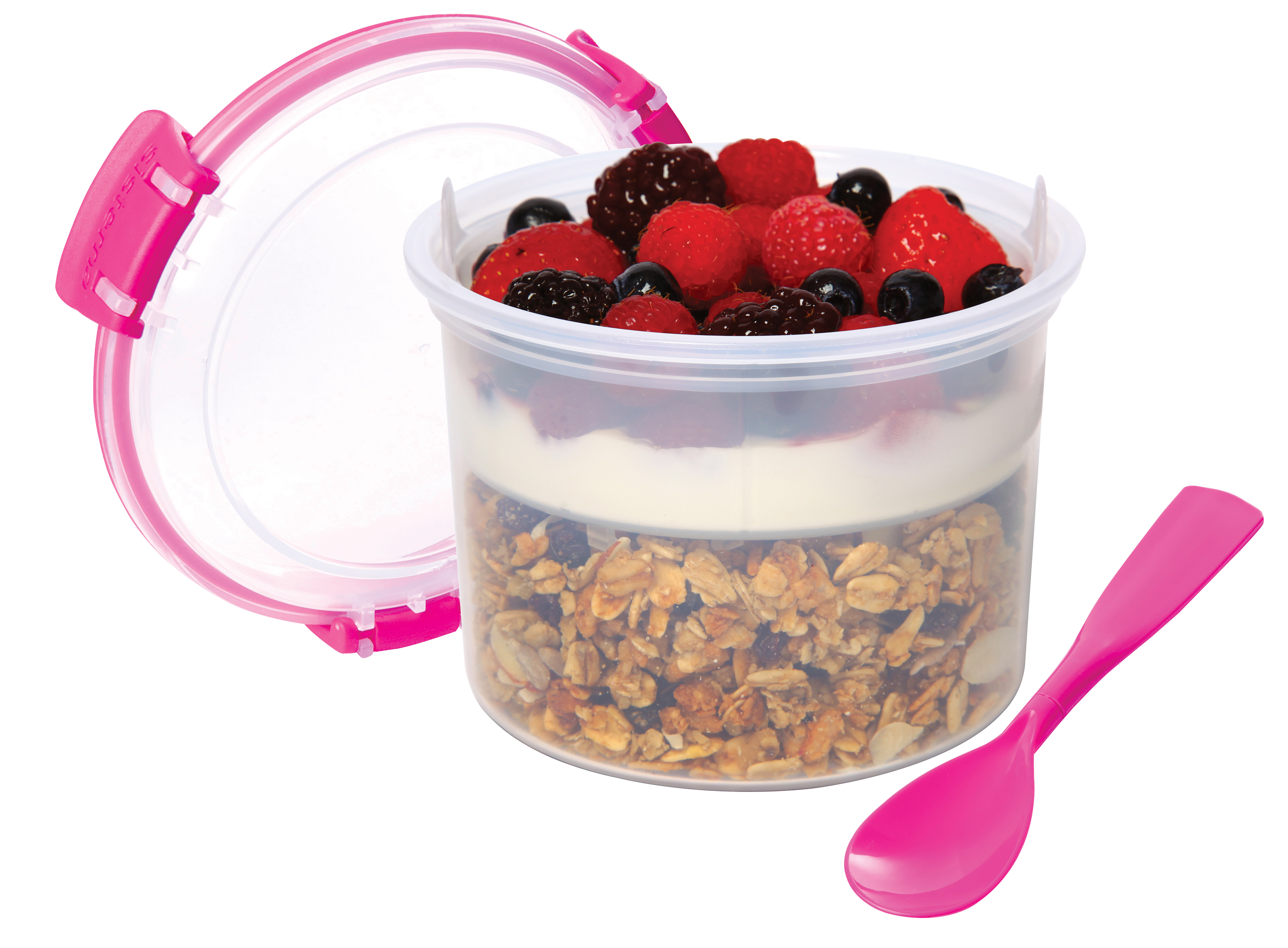 Sistema Muesli Beker To Go Roze Sistema Muesli Beker To Go Roze