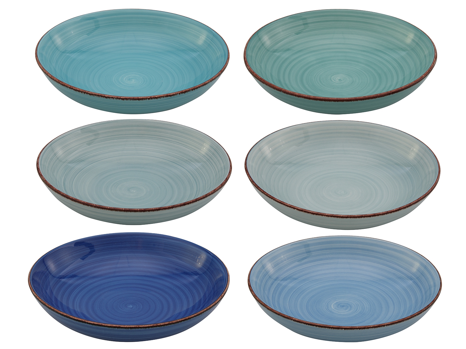 Studio Tavola Pastabord Ocean Blue - 6 Stuks Studio Tavola Pastabord Ocean Blue - 6 Stuks