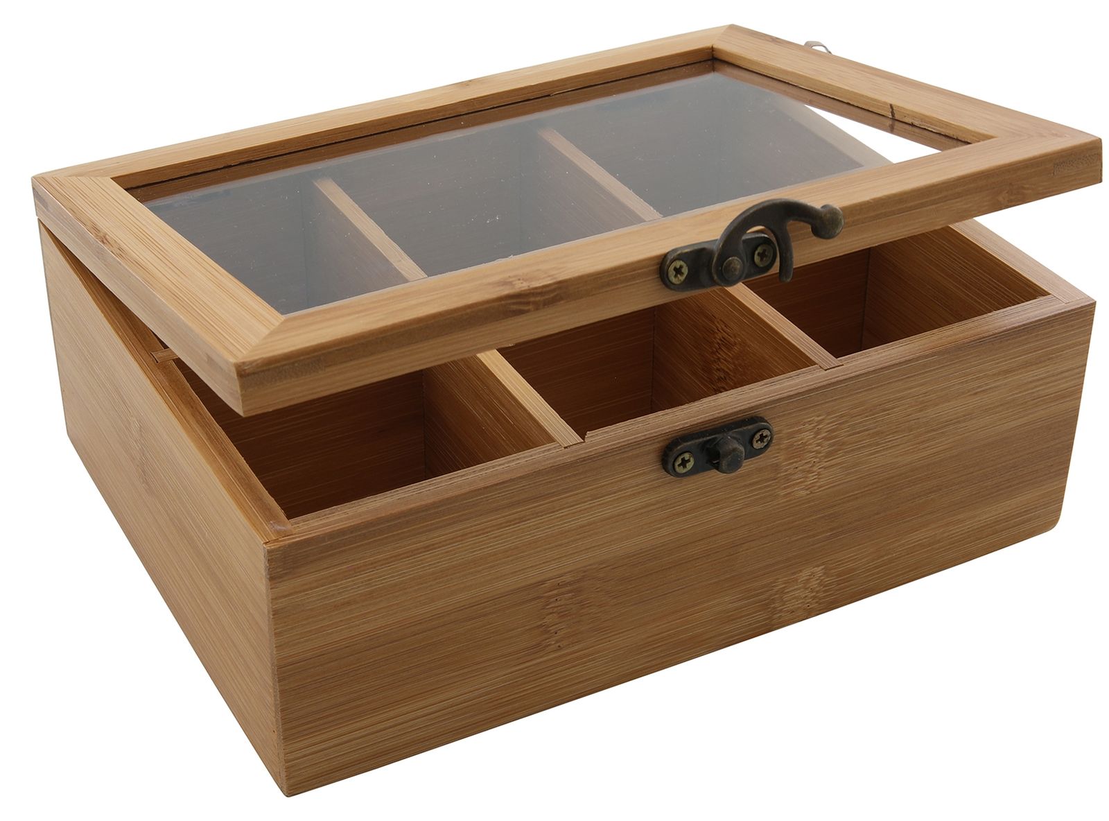 Theedoos Bamboo 6-Vaks Theedoos Bamboo 6-Vaks