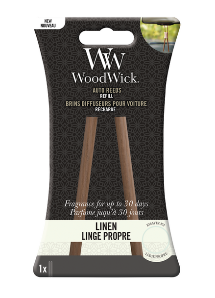 WoodWick Autoparfum Navulling Linen WoodWick Autoparfum Navulling Linen