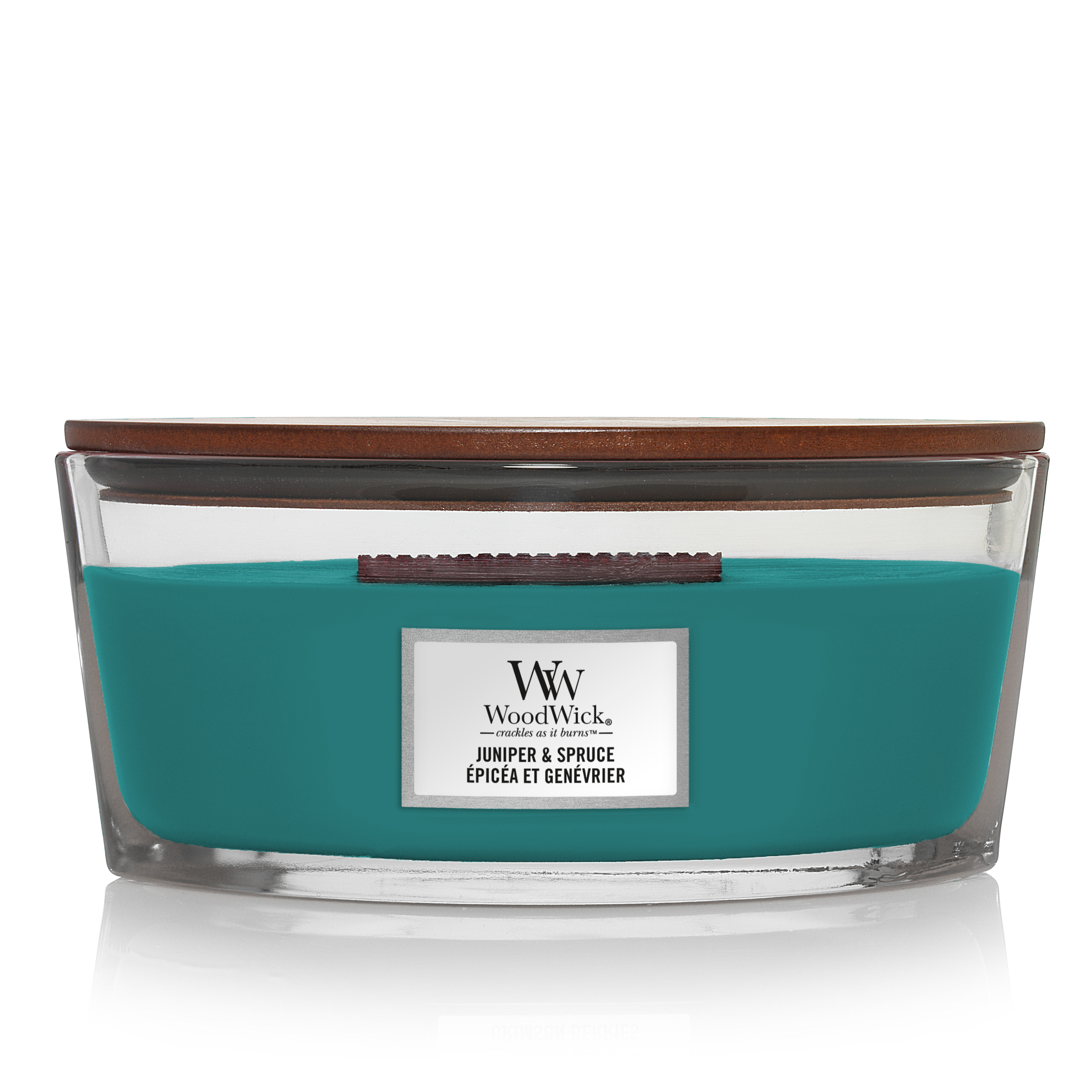 WoodWick Kerze Ellipse Juniper & Spruce