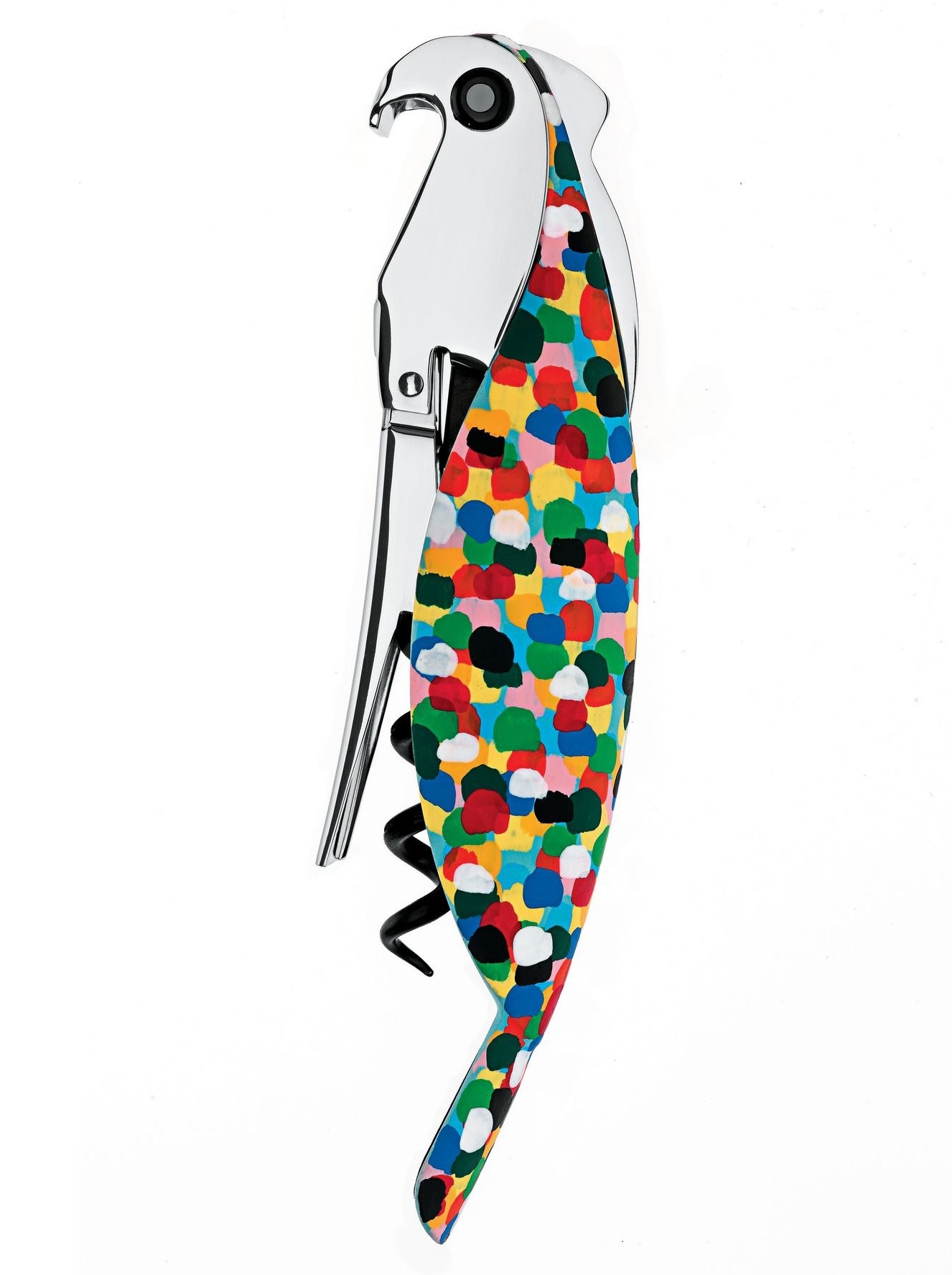 Alessi Sommelier Korkenzieher Parrot AAM32/1 von Alessandro Mendini Bunt