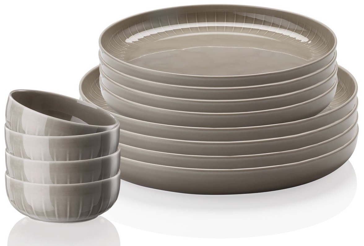 Arzberg Joyn Serviesset 12 Delig Grijs arzberg kopen in de aanbieding