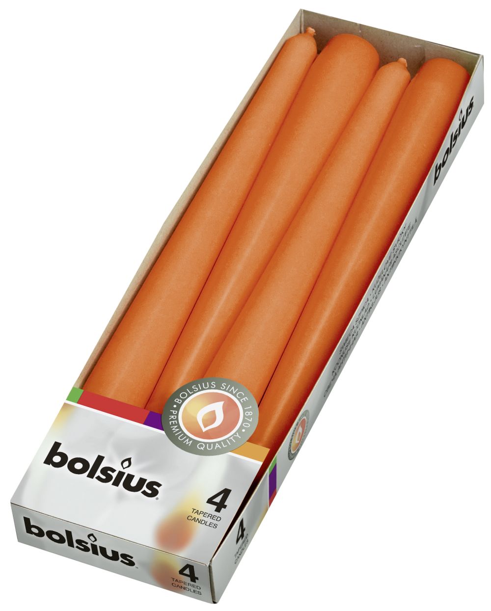 Bolsius Gotische Kaarsen Oranje - 4 Stuks Bolsius Gotische Kaarsen Oranje - 4 Stuks