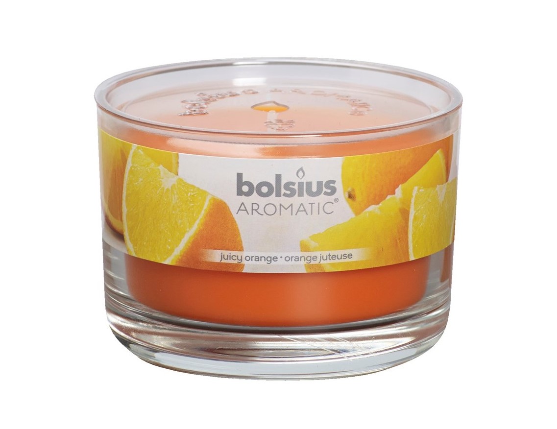 Bolsius Geurkaars In Glas Aromatic Juicy Orange 6390 Mm bolsius kopen in de aanbieding
