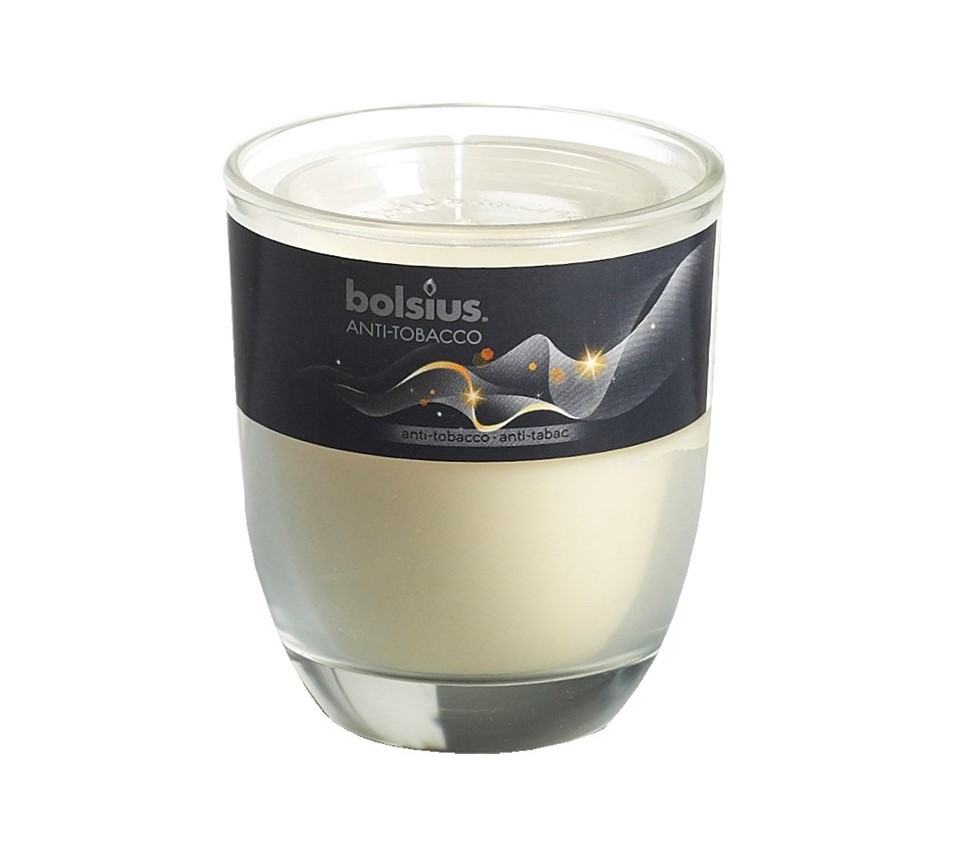 Bolsius Geurkaars In Glas Aromatic Anti Tobacco 8070 Mm bolsius kopen in de aanbieding