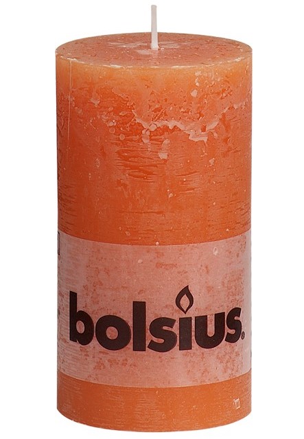 Bolsius Stompkaarsen Rustiek Oranje 13068 Mm 4 Stuks bolsius kopen in de aanbieding