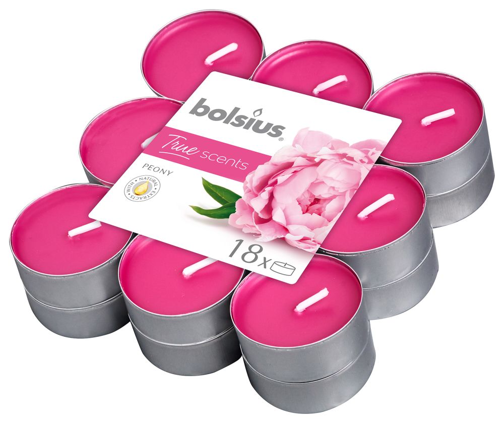 Bolsius Theelichten True Scents Peony 18 Stuks Bolsius Theelichten True Scents Peony 18 Stuks