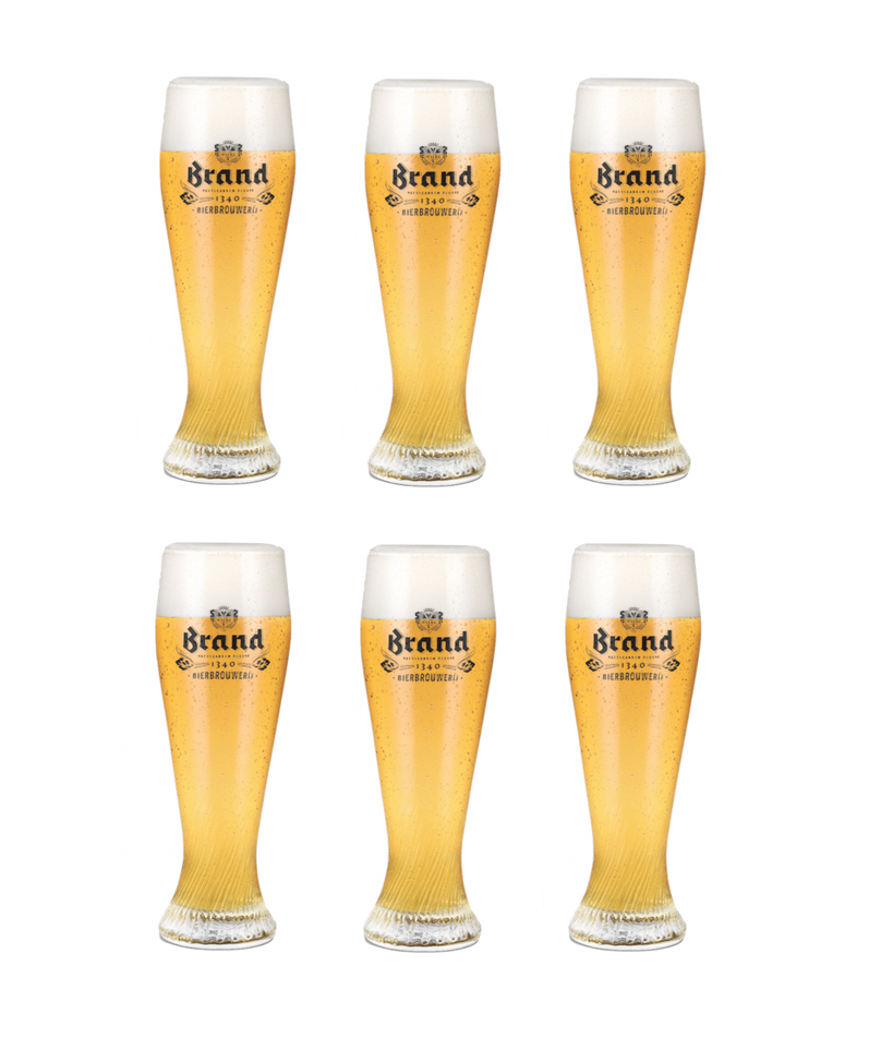 Brand Bierglazen Weizen 30 cl - 6 Stuks Brand Bierglazen Weizen 30 cl - 6 Stuks