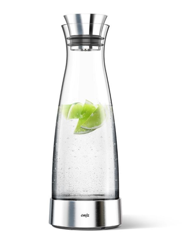 EMSA Waterkaraf Flow Slim Met Koelelement 1 Liter EMSA Waterkaraf Flow Slim Met Koelelement 1 Liter
