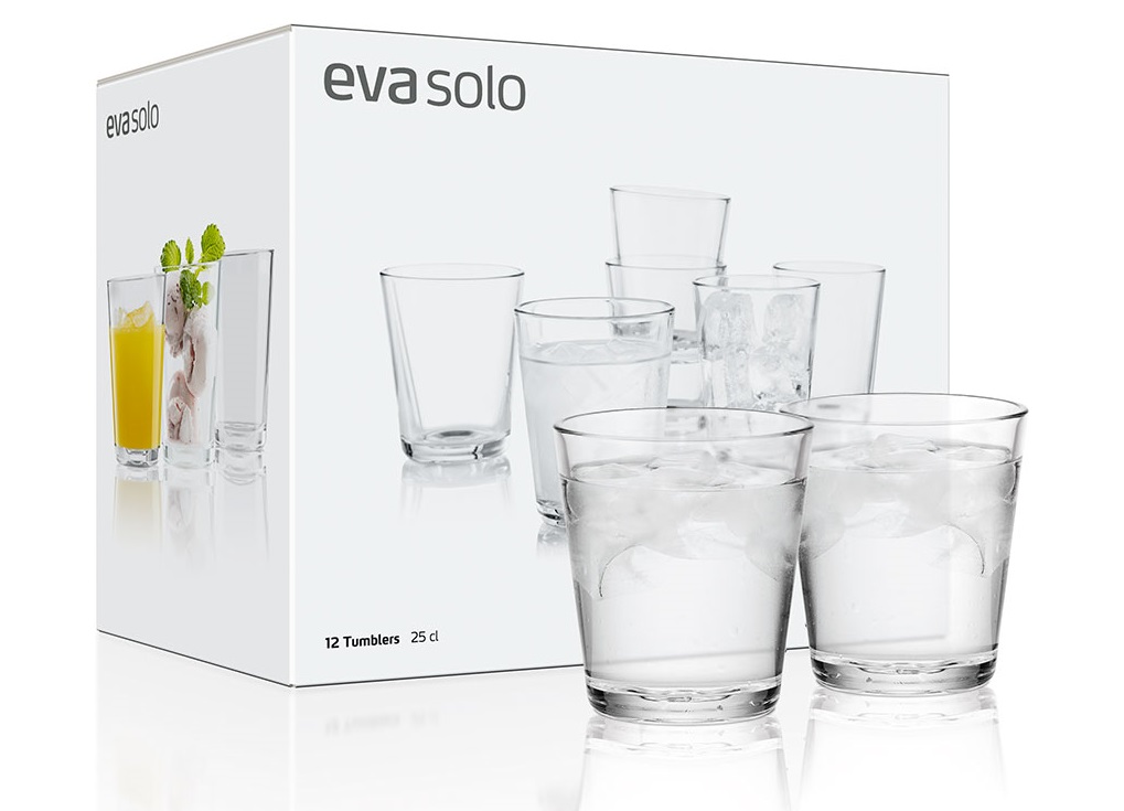 Eva Solo Glazenset Transparant 25 cl - 12 Stuks Eva Solo Glazenset Transparant 25 cl - 12 Stuks