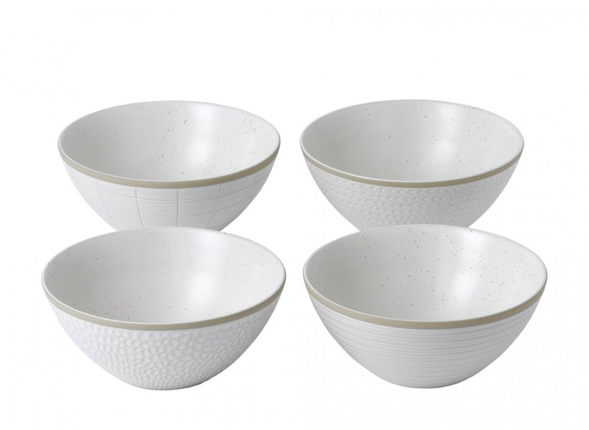 Royal Doulton Maze Grill Papschaaltje O 16Cm 4 Stuks Wit royal doulton kopen in de aanbieding