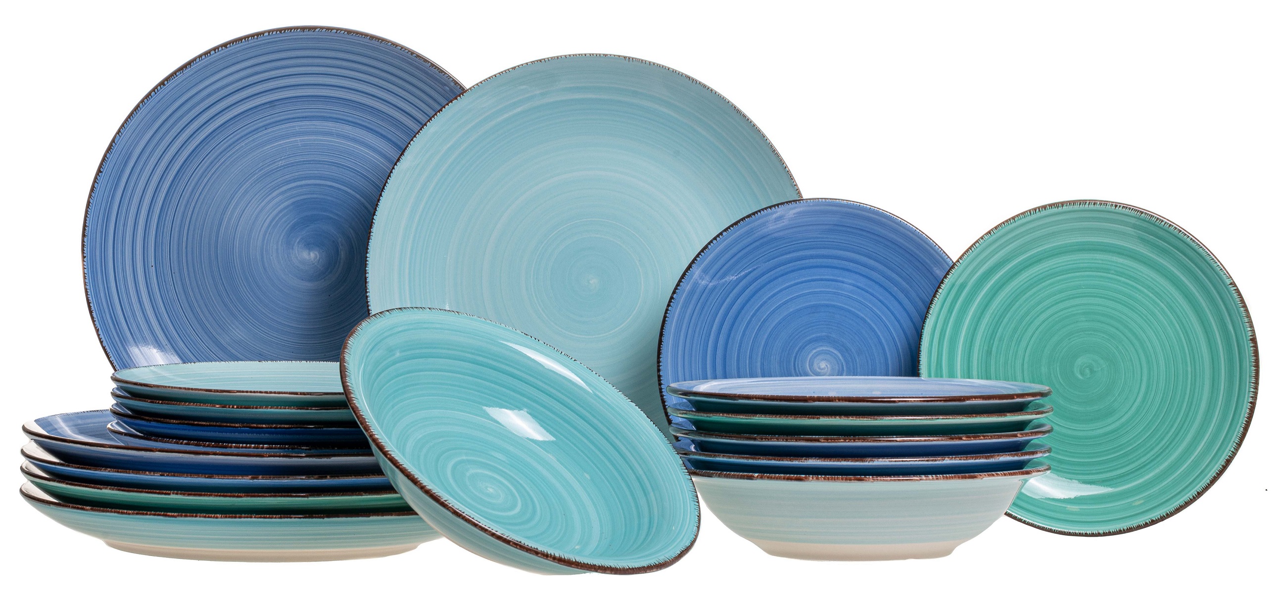 Studio Tavola Serviesset Ocean Blue 18-Delig Studio Tavola Serviesset Ocean Blue 18-Delig