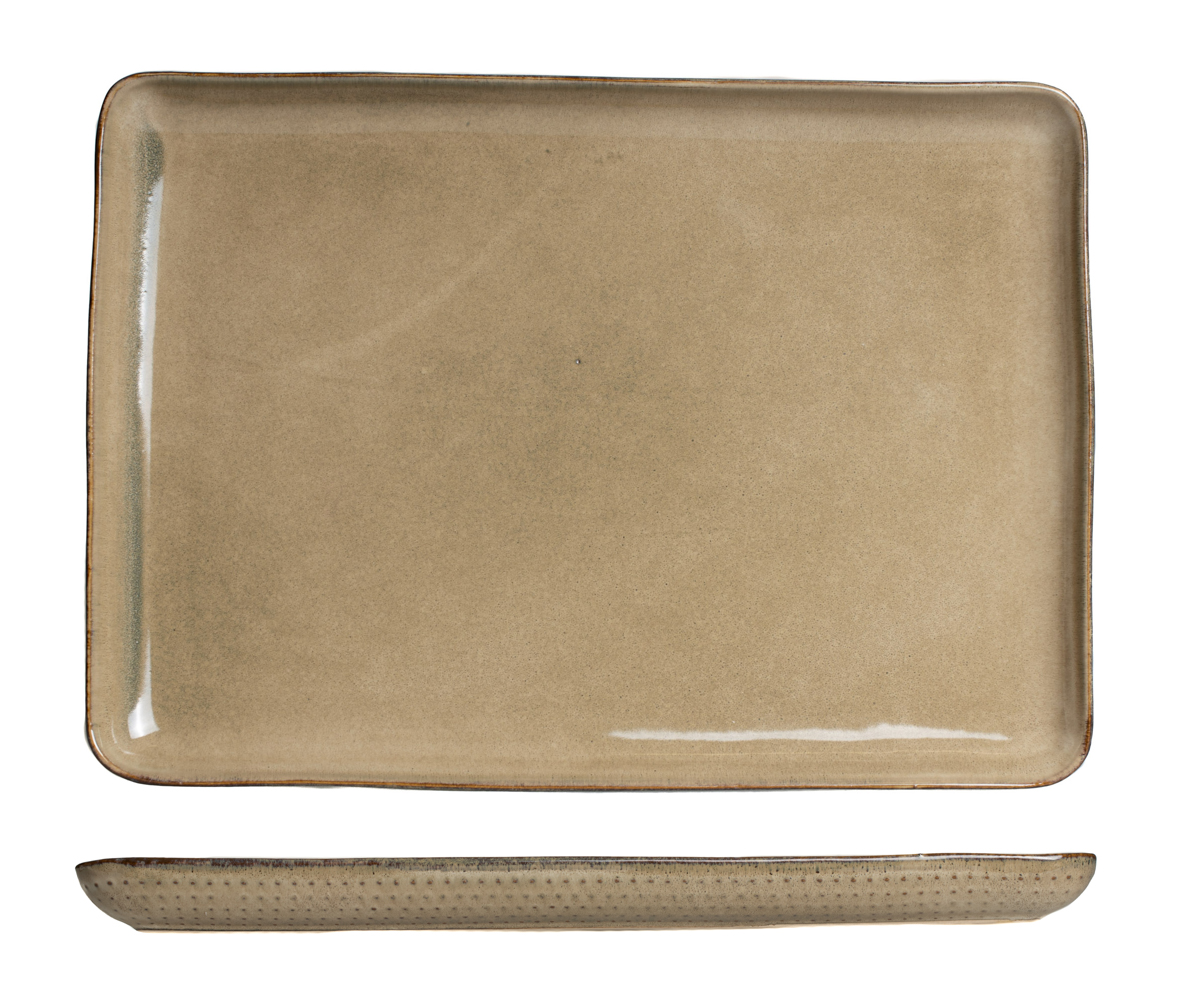 Cosy & Trendy Dinerbord Schaal Toluca Amber 35 x 25 cm Cosy & Trendy Dinerbord Schaal Toluca Amber 35 x 25 cm