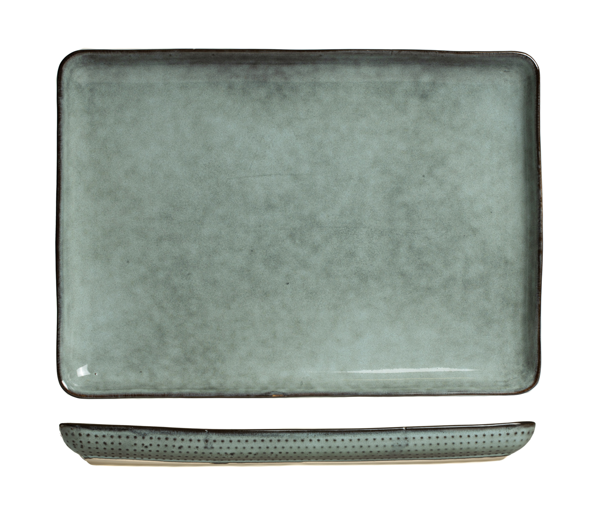 Cosy & Trendy Dinerbord Schaal Toluca Green 35 x 25 cm Cosy & Trendy Dinerbord Schaal Toluca Green 35 x 25 cm