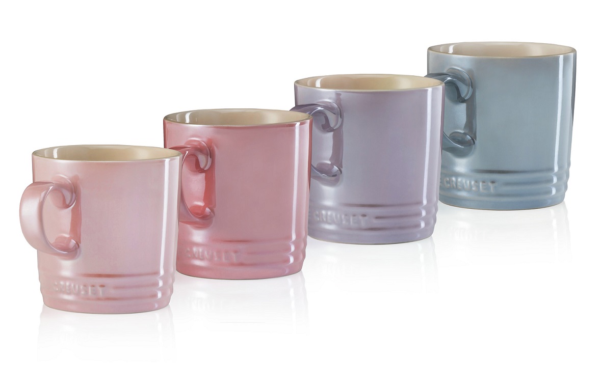 Le Creuset Theemokken Metallic Pastel 35 cl - 4 Stuks Le Creuset Theemokken Metallic Pastel 35 cl - 4 Stuks