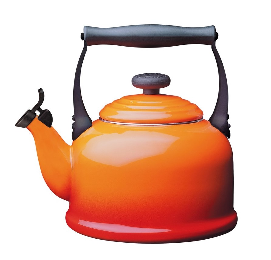 Le Creuset Fluitketel Tradition Oranje-Rood 2.1 Liter Le Creuset Fluitketel Tradition Oranje-Rood 2.1 Liter