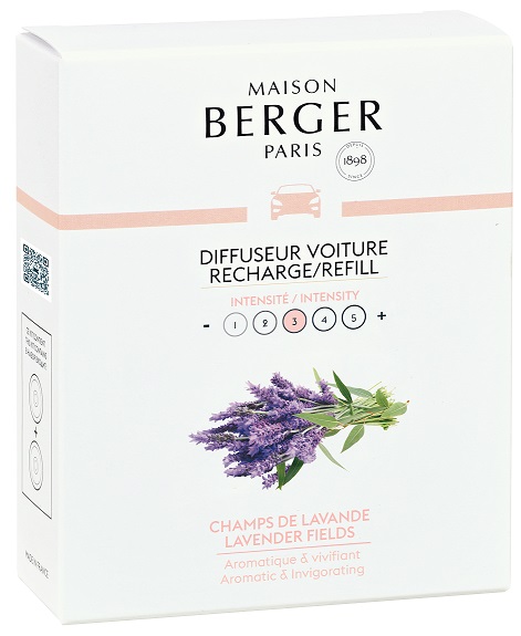 Maison Berger Autoparfum Navulling Lavender Fields 2 Stuks