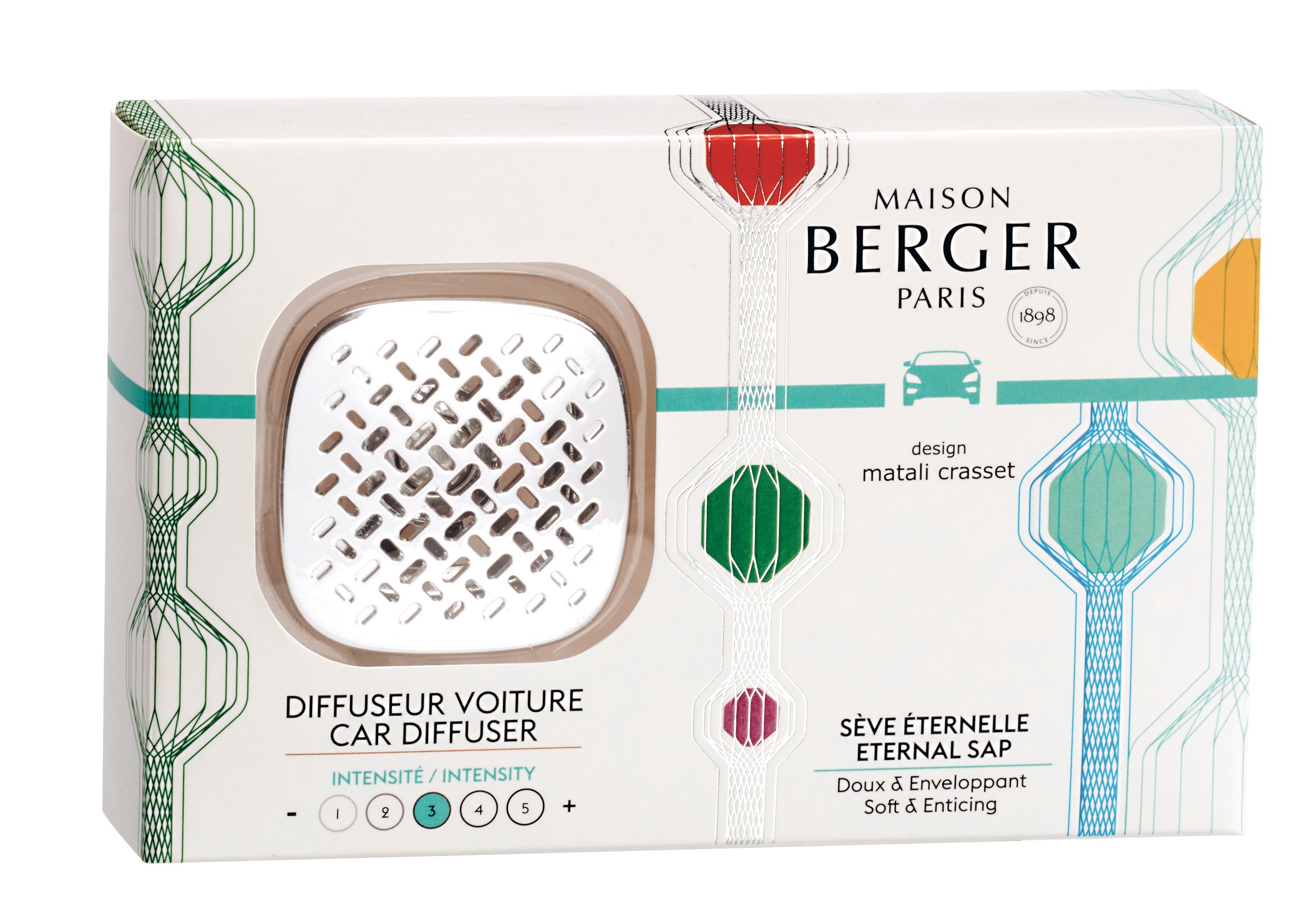 Maison Berger Autoparfumset Matali Crasset Eternal Sap Maison Berger Autoparfumset Matali Crasset Eternal Sap