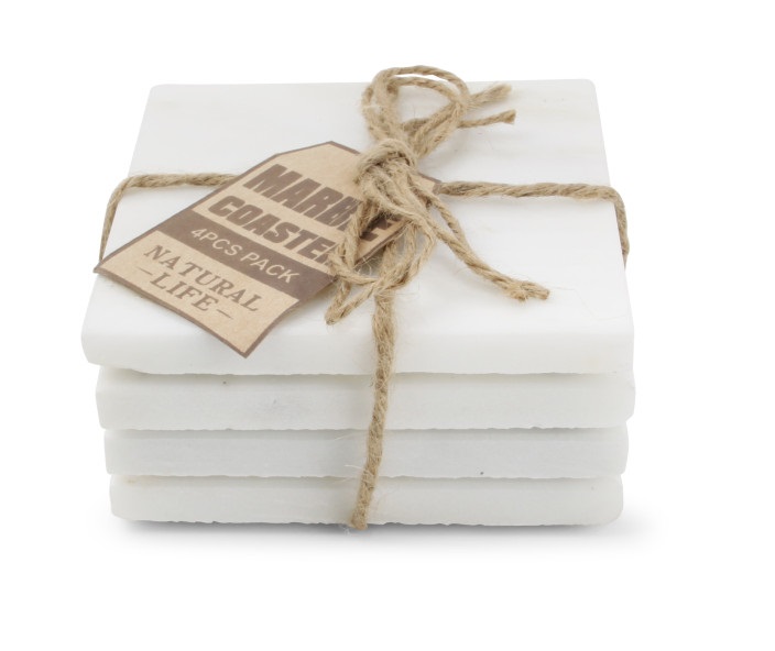 Yong Onderzetters Marmer 10 X 10 Cm 4 Stuks yong kopen in de aanbieding