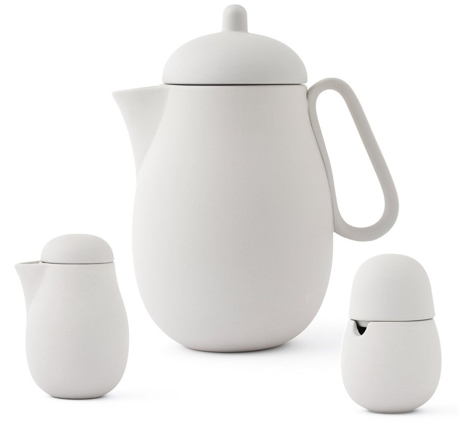 Viva Scandinavia Theepot Suiker En Melk Set Nina Wit viva scandinavia kopen in de aanbieding
