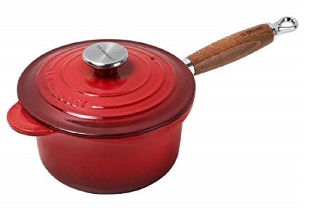 Le Creuset Steelpan Met Deksel Kersenrood Ø 18 cm Le Creuset Steelpan Met Deksel Kersenrood Ø 18 cm