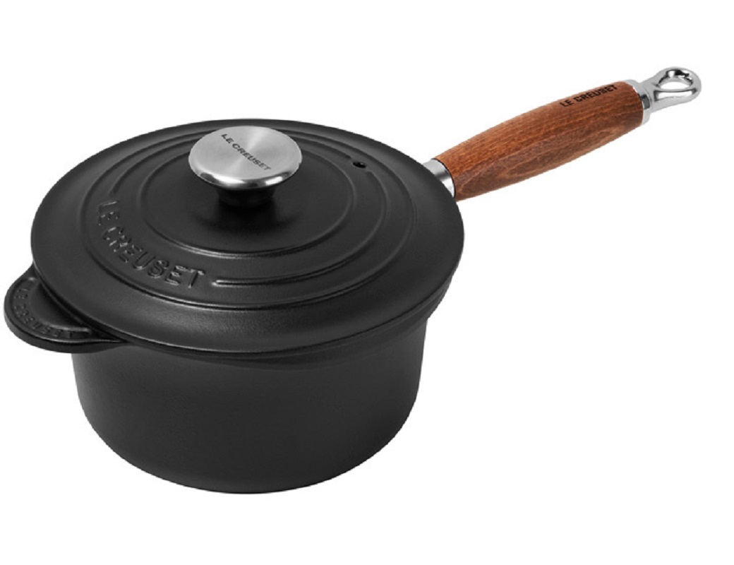 Le Creuset Steelpan Met Deksel Mat Zwart Ø 18 cm Le Creuset Steelpan Met Deksel Mat Zwart Ø 18 cm