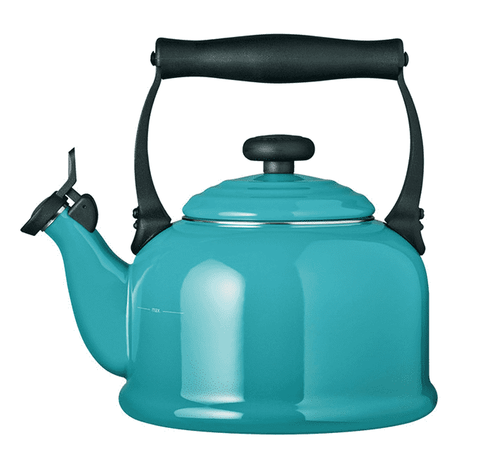 Le Creuset Fluitketel Tradition Caraïbisch Blauw 2.1 Liter Le Creuset Fluitketel Tradition Caraïbisch Blauw 2.1 Liter