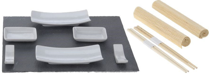 Excellent Houseware Eh Sushi Set Leisteen 11 Delig excellent houseware kopen in de aanbieding