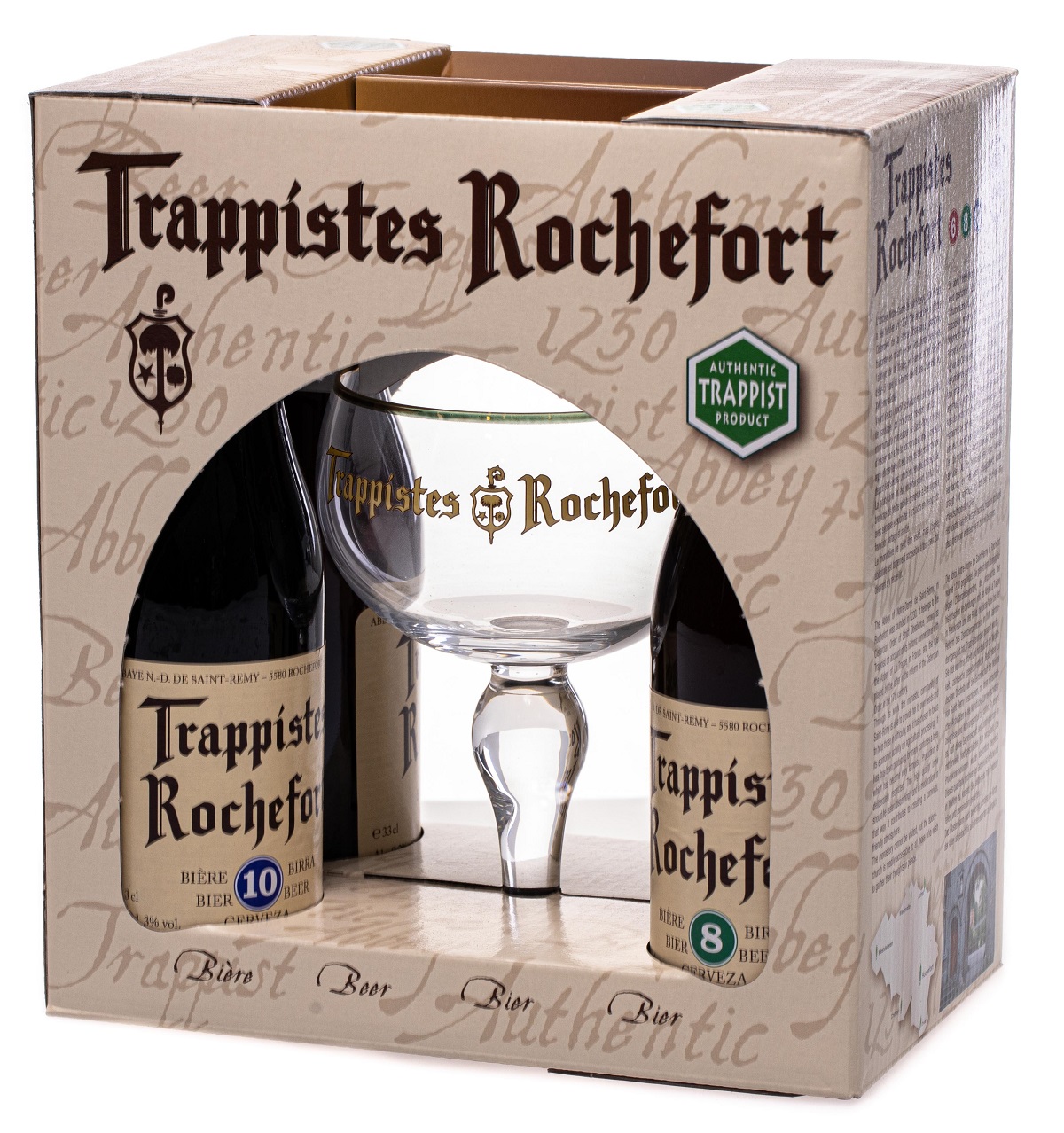Rochefort Bierpakket 4 x 33 cl + Glas Rochefort Bierpakket 4 x 33 cl + Glas