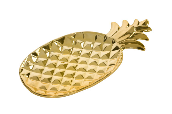 Cosy & Trendy Serveerschaal Ananas Goud 22.5 x 12.5 cm Cosy & Trendy Serveerschaal Ananas Goud 22.5 x 12.5 cm