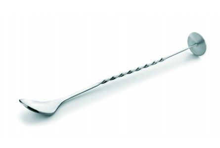 Ibili Cocktaillepel RVS Met Tonicstamper 27 cm Ibili Cocktaillepel RVS Met Tonicstamper 27 cm