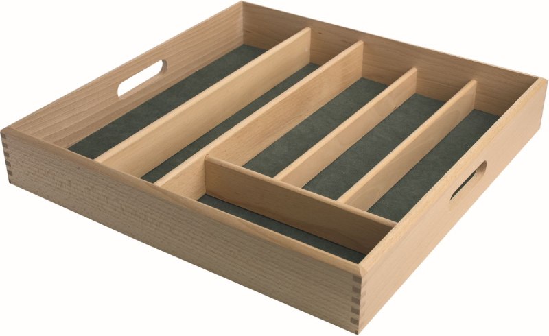 Houten Bestekbak 6-Vaks Houten Bestekbak 6-Vaks
